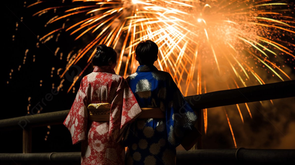 浴衣派の方へ花火大会
