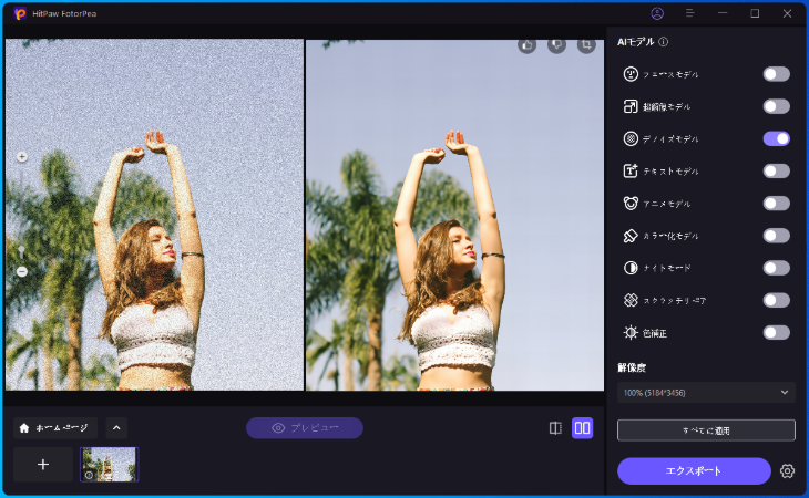 hitpaw fotorpea Denoise Model