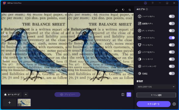 hitpaw fotorpea Text Model