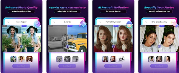 画質を上げるスマホアプリ1:HitPaw Photo Enhancer