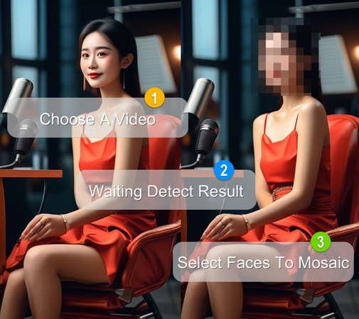 動画にモザイク・ぼかしを入れるアプリ-Video Mosaic App