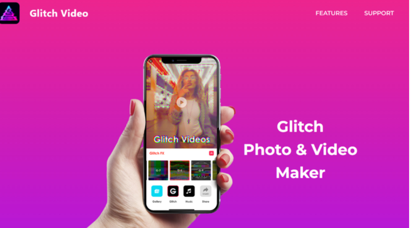 グリッチ加工アプリ GlitchCam