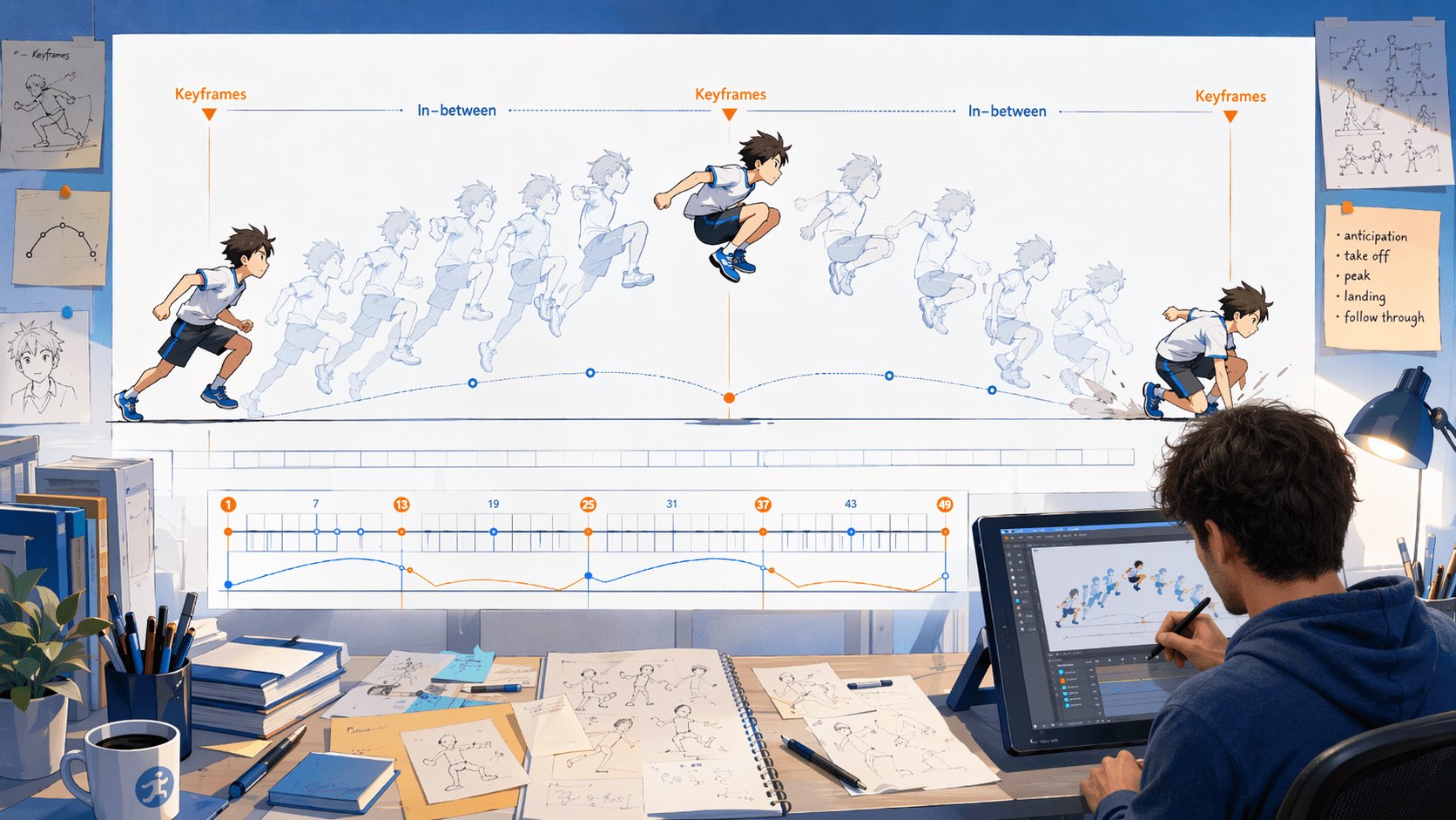 キーフレーム活用シーン：アニメ