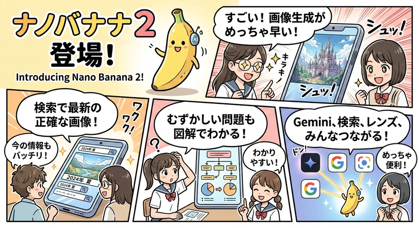 Nano Banana 2新機能：高精度なテキストレンダリングと翻訳