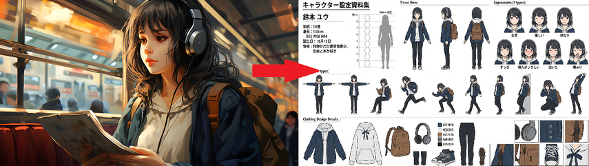 Nano Banana Proキャラシート