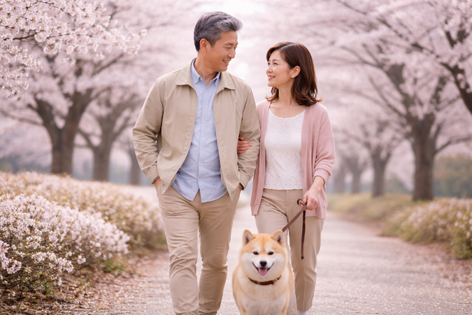 桜ポートレート構図１