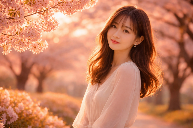 桜ポートレートタイミング２