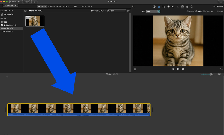 動画をスローモーションにする方法ステップ2（Mac）
