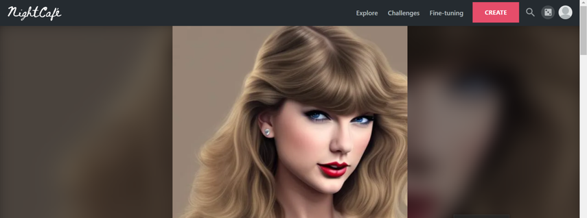 テイラー・スウィフトのAI画像のボカシのないリンク