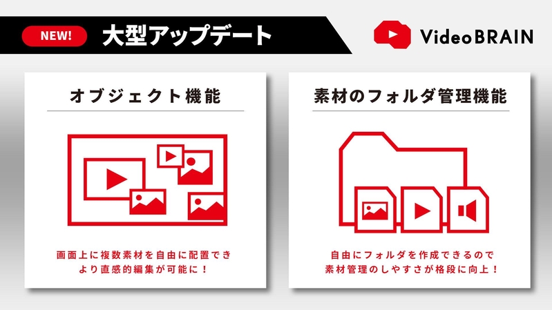 Video BRAIN 豊富な素材ライブラリ