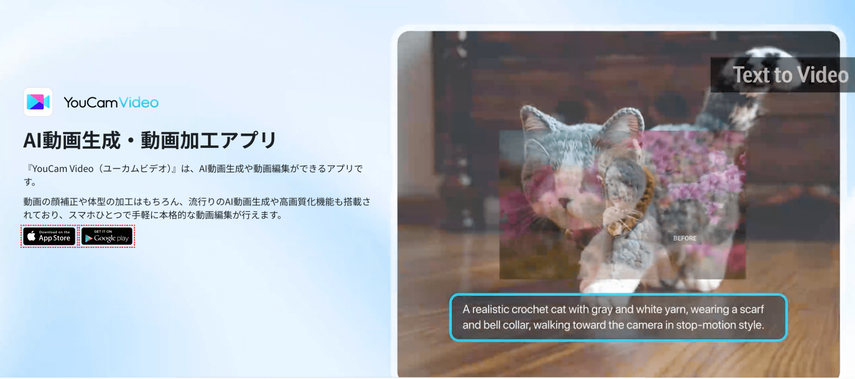 動画の顔加工ツールYouCam Video
