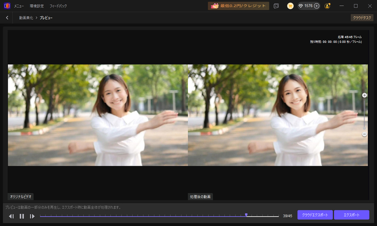 動画の顔加工ステップ4