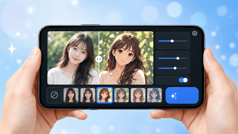 写真をアニメ化にする
