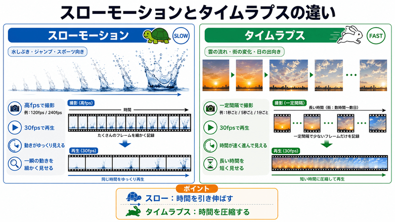動画スローモーションとは？