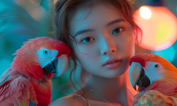 AI美女画像