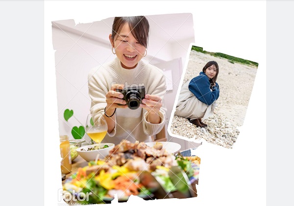 Fotorで作成されたコラージュ写真