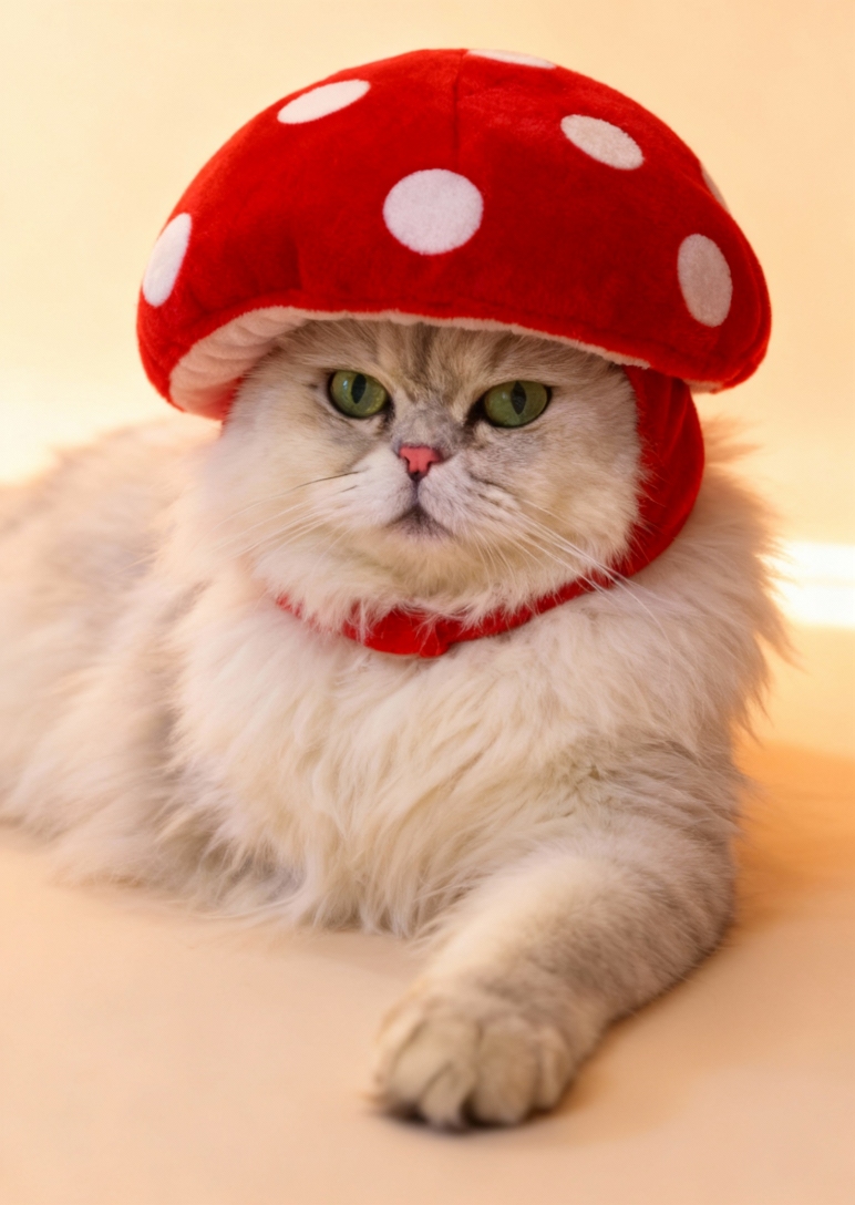 赤い水玉のきのこ