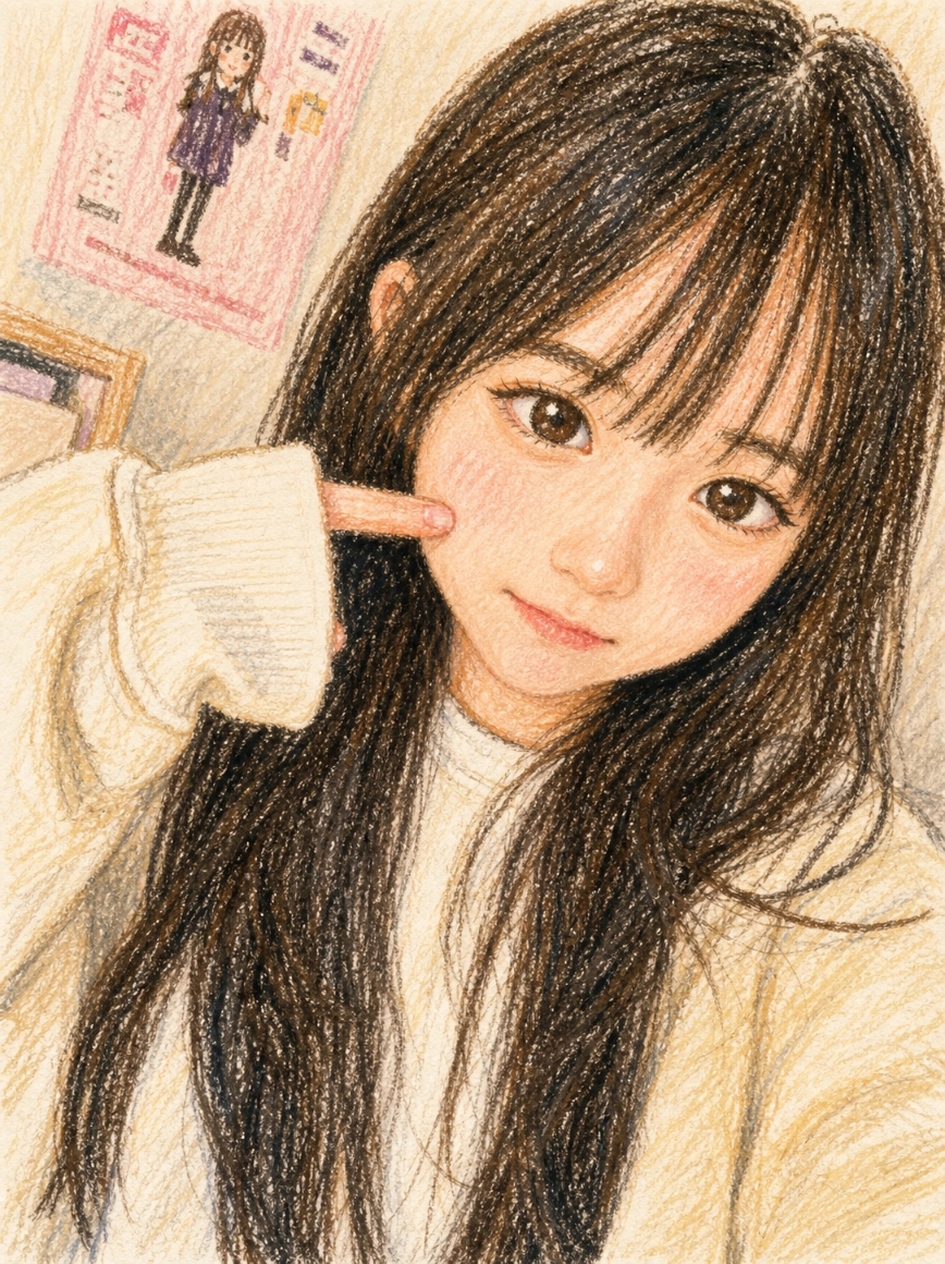 手描き風