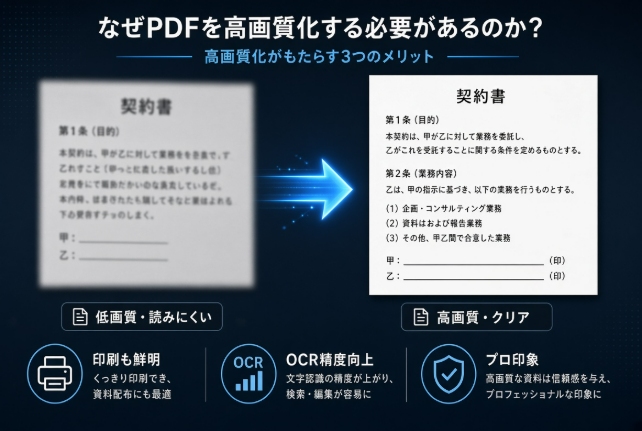 PDFを高画質化