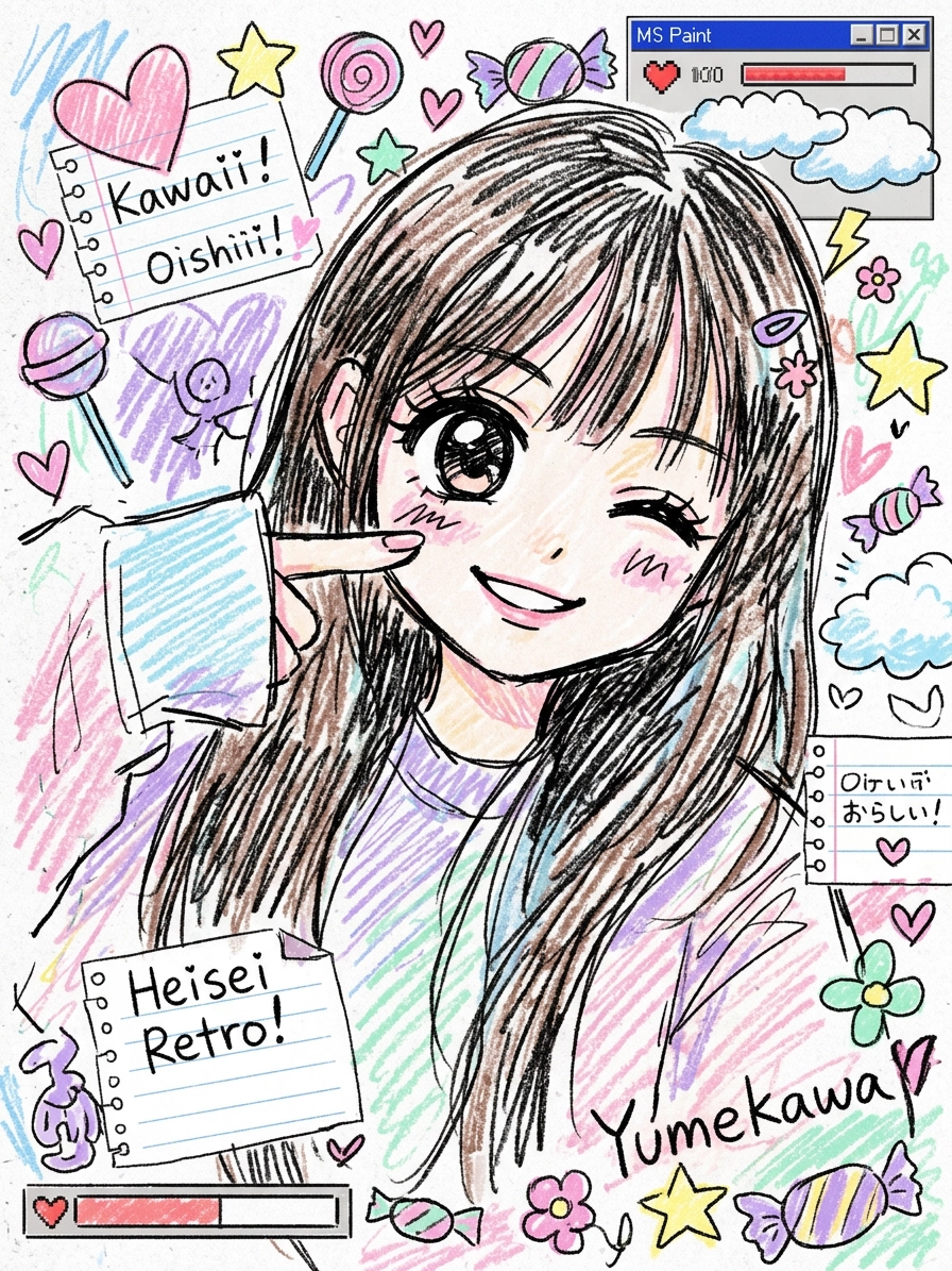 落書き風