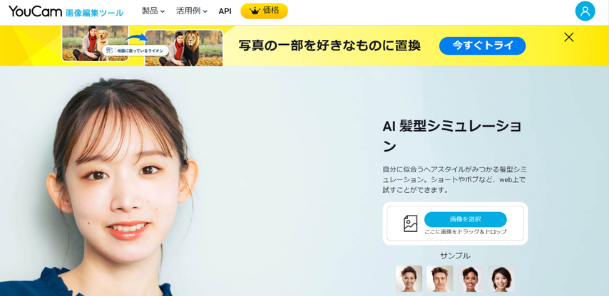 YouCam画像編集ツール