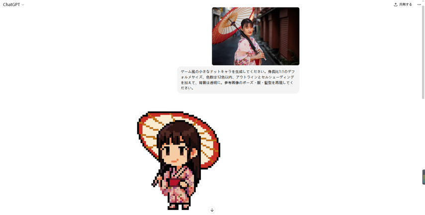 ドット絵生成