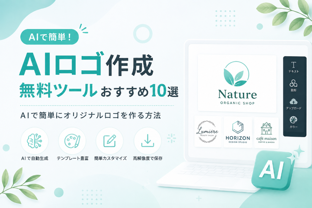 ロゴ作成AI無料ツールおすすめ10選｜AIで簡単にオリジナルロゴを作る方法