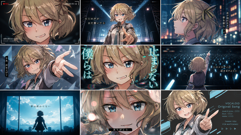ChatGPT Images　2.0で生成したボカロMV画像