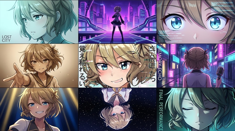 Nano Banana 2で生成したボカロMV画像