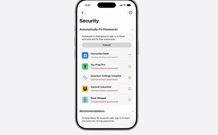 ios 27　パスワード自動修復