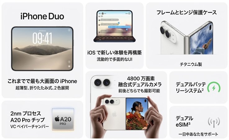 iphone duo特徴