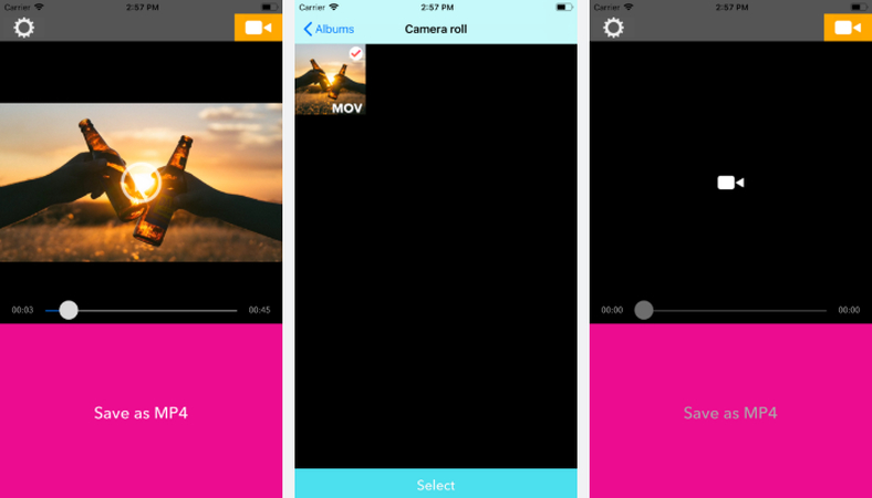 MovP4 mov mp4 変換　iphone アプリ