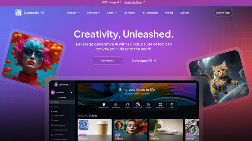 anirole 代替ツール　Leonardo.ai