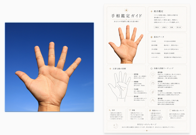 ChatGPTで手相鑑定書を無料作成！写真1枚でAI手相占いをする完全ガイド