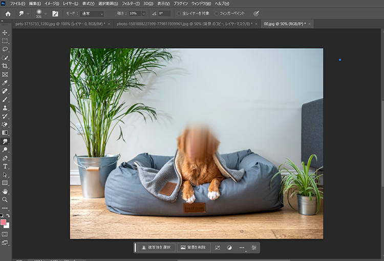 photoshop ぼかし ツール