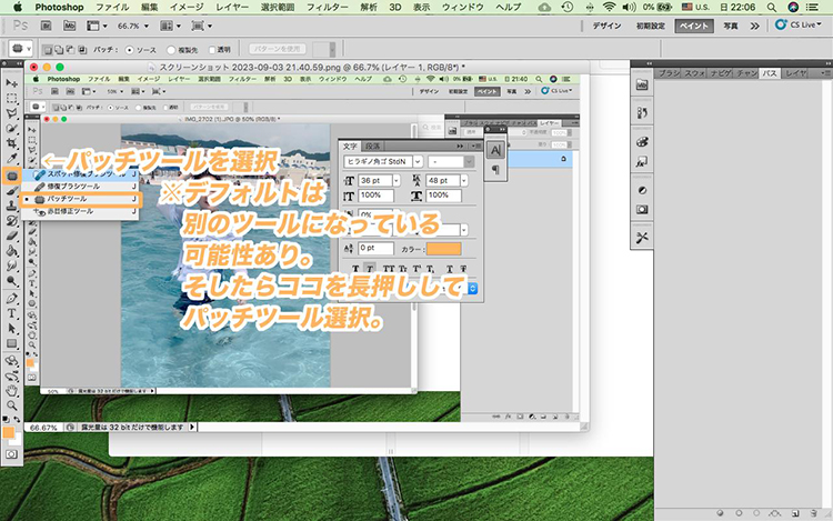 photoshop いらない もの を 消す
