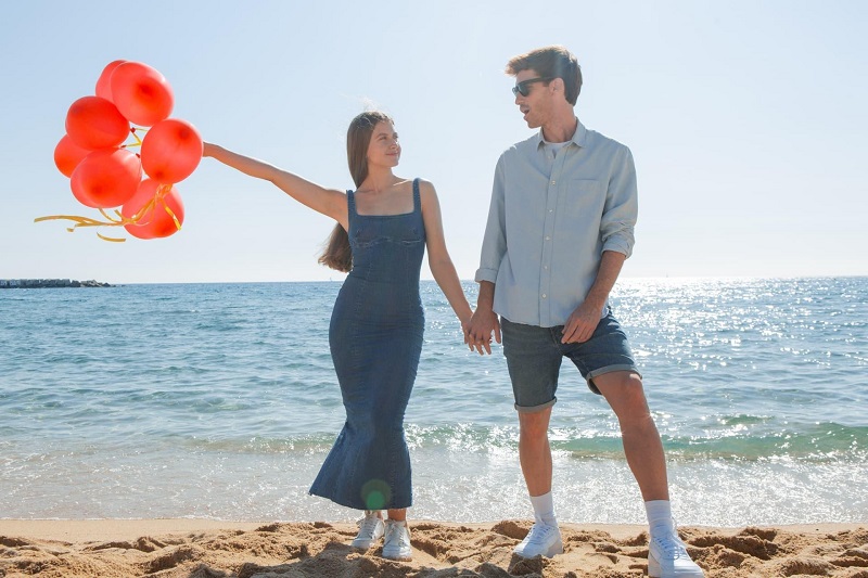 雑誌風のテンプレートと写真を選択