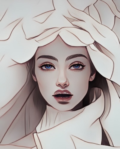 Photo Directorでイラスト風に加工した後