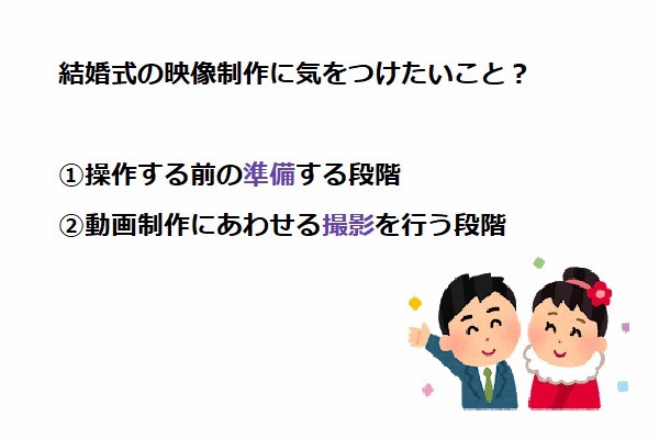 動画編集 結婚式