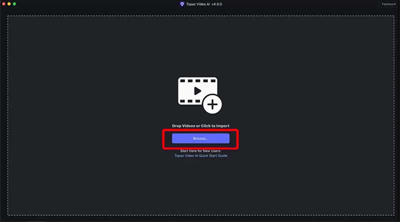 高画質化したい動画をインポート