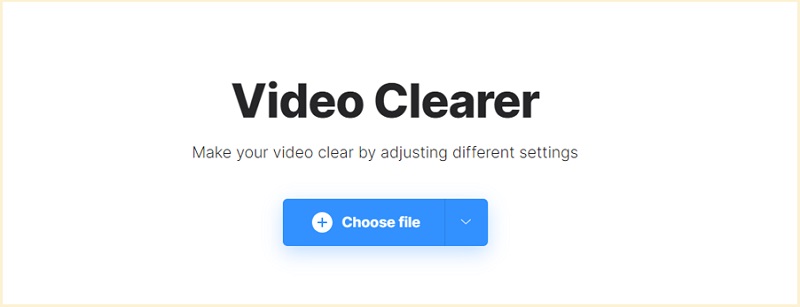 Clideo Video Clearerのファイル追加画面