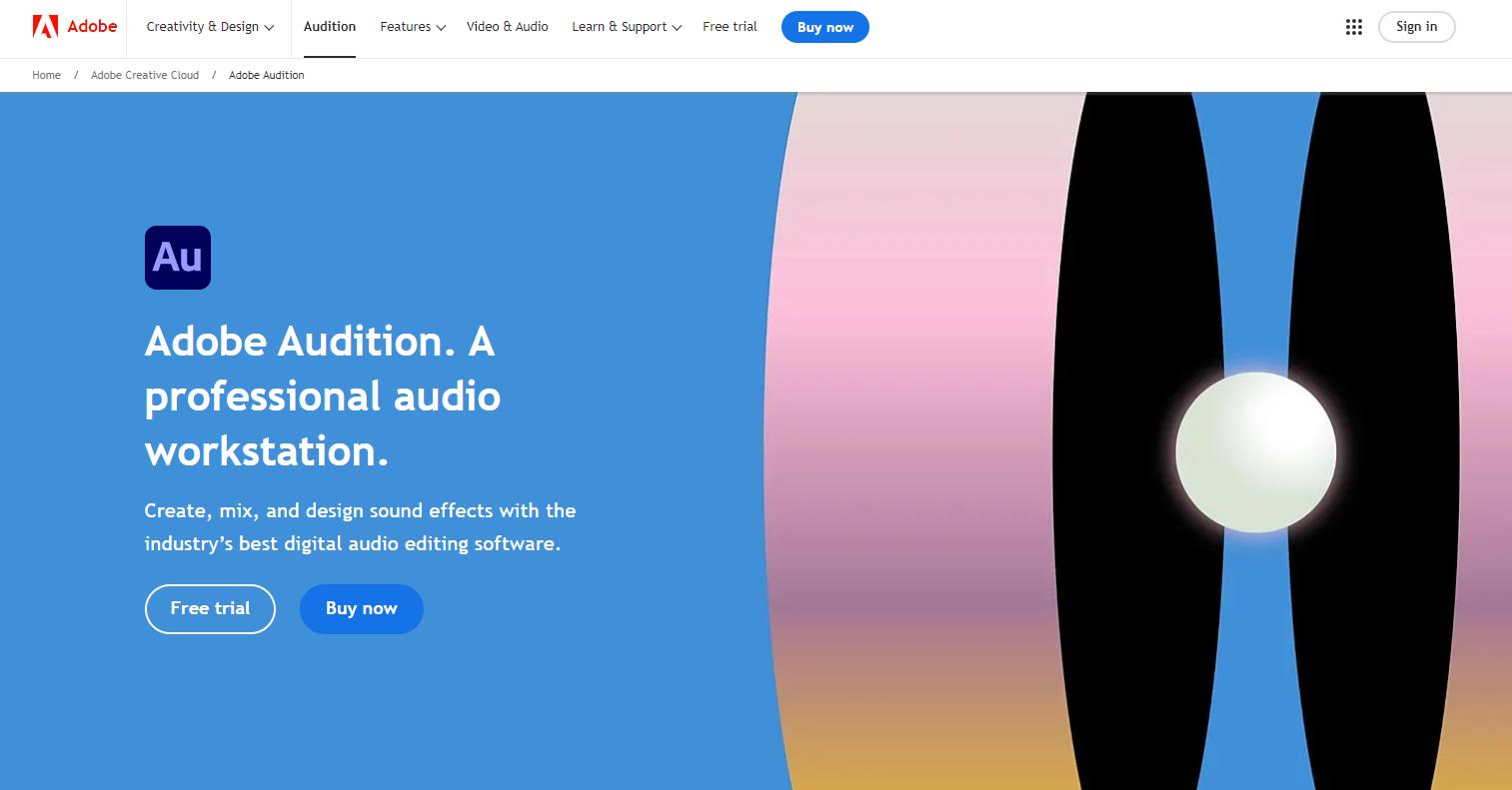 Adobe Auditionサイト