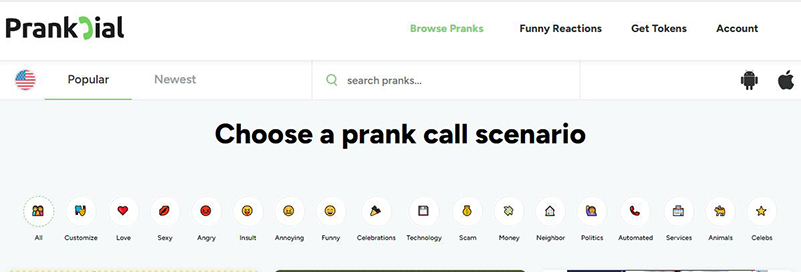 Prank Dial 通話 ボイス チェンジャー